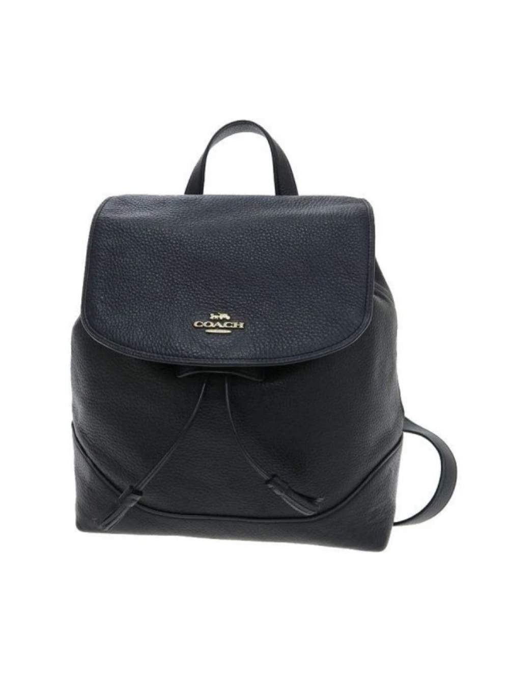 Coach Elle Black Leather Backpack -Medium